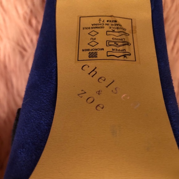 Blue cut out heels - Picture 4 of 8